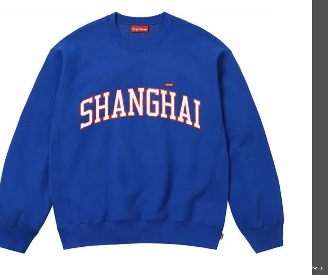 City 24SS Milan Chicago Blue Round Los Open Royal 4-pin Royal Limited Black Angeles Shanghai Neck Shop Crewneck Blue Pink Hoodie 6-Thread Paris White Shanghai 1020